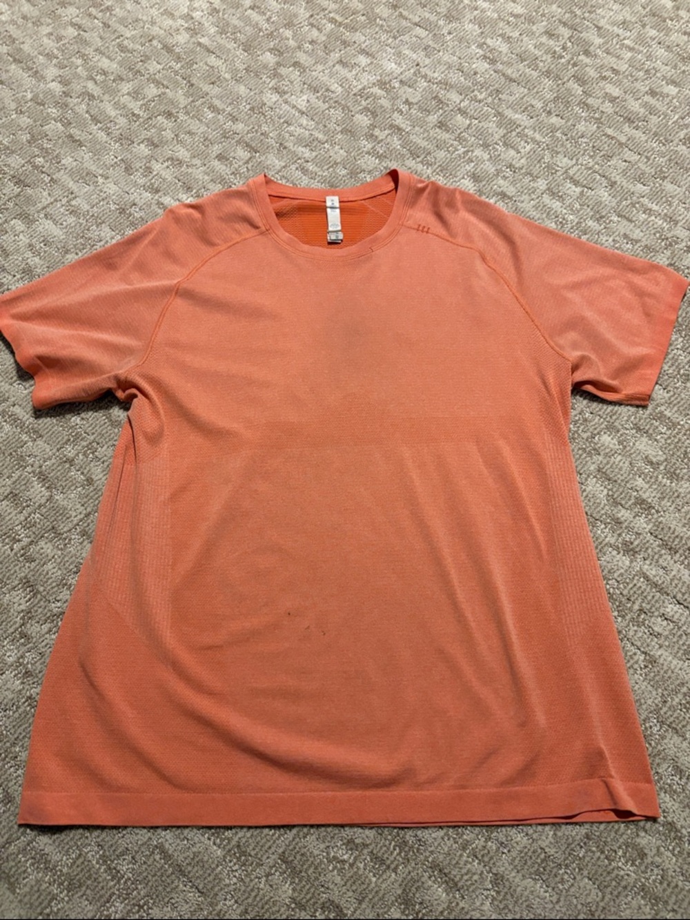 Men's lulu lemon Short Sleeve Performance Tee in Coral